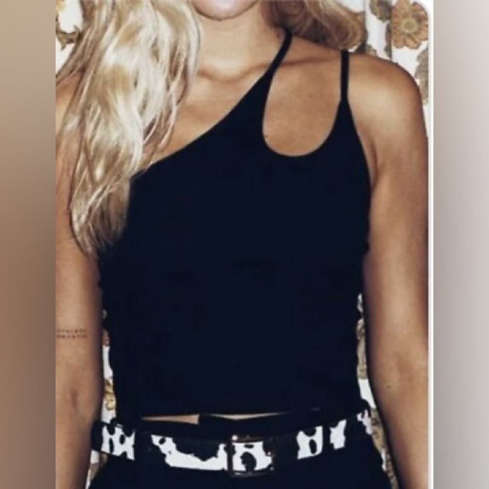 Princess Polly Asymmetrical Strap Tank Top